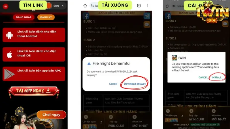 Tải App Iwin - Trải Nghiệm Game Đỉnh Cao Ngay Trên Điện Thoại 3 Hướng dẫn cách tải app Iwin nhanh chóng và đơn giản